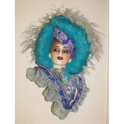 Unique Creations Lady Face Mask Wall Hanging Decor   401575673893